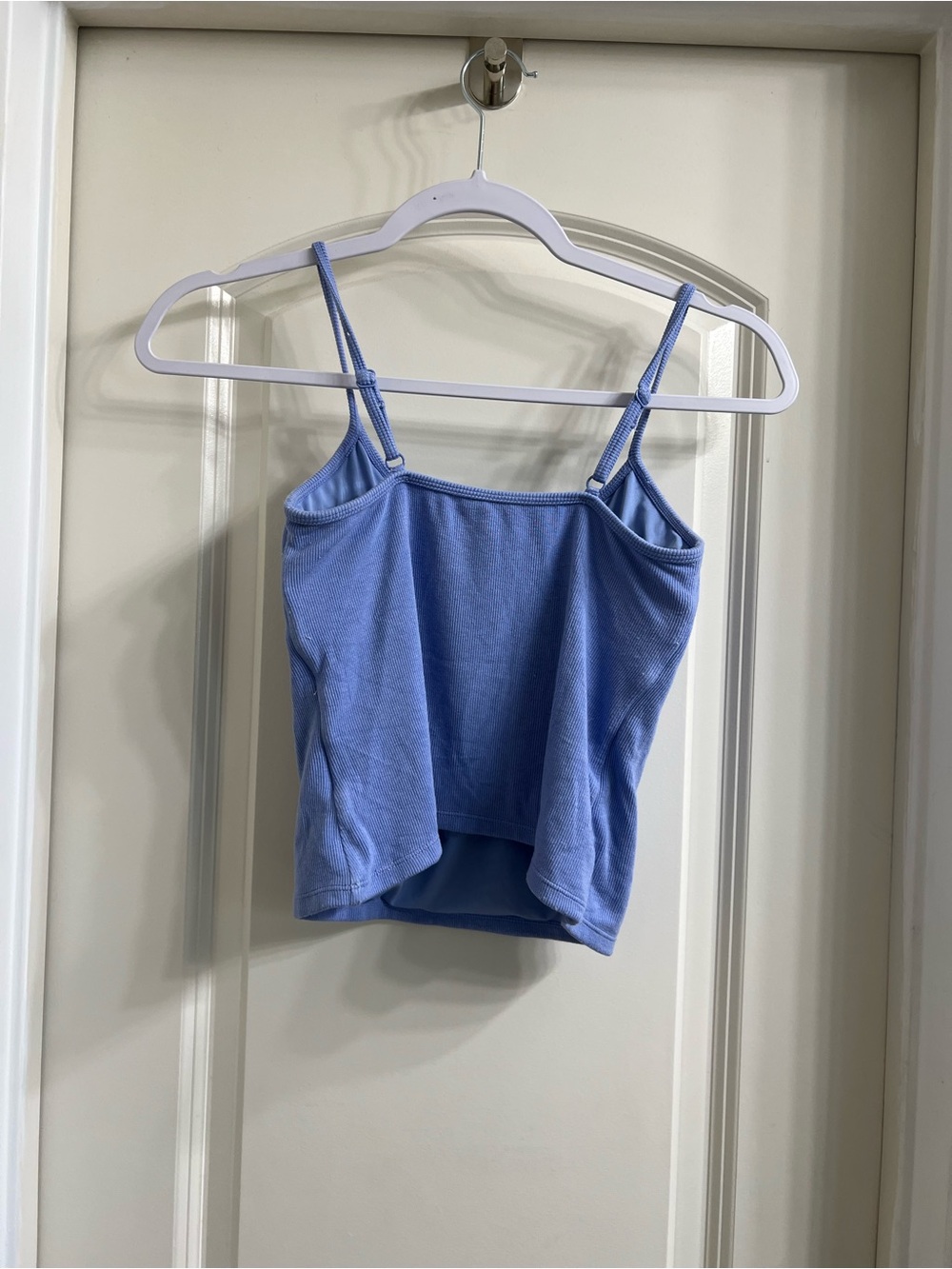 Klassy Network Periwinkle Ribbed Spaghetti Strap Tank - Picture 2 of 3